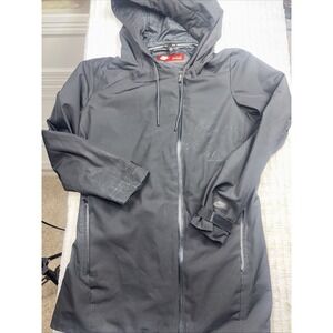 Nike Tech Women's Uptown 3 in 1 Short‎ Parka Black Jacket Size Large